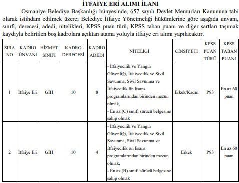 Belediyelere sürücü belgeli itfaiye eri alınacak: İşte şartlar - Resim : 2