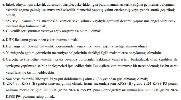 Devlet Üniversitesi ve kamu kurumu personel alıyor: KPSS şartı var - Resim : 3