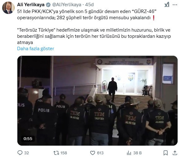 Ankara dahil 51 ilde PKK/KCK'ya 'GÜRZ-46' operasyonları: 282 gözaltı