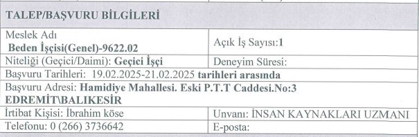 Belediyeye emekli olmayan personeller alınacak: İşçi ve çöp toplama personeli - Resim : 2