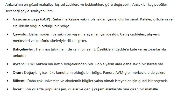 Ankara'da oturulacak semtler! Ankara'nın en iyi temiz ve lüks semtleri