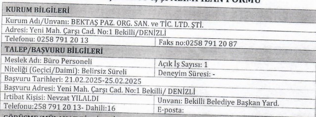 Beden işçisi ve büro memuru alım başvuruları başladı: KPSS şartı yok - Resim : 2