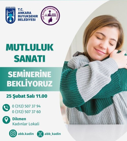 ABB Kadın Danışma Merkezi'nden mutluluk sanatı semineri