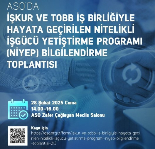 ASO'dan Nitelikli İşgücü Yetiştirme Programına özel toplantı!