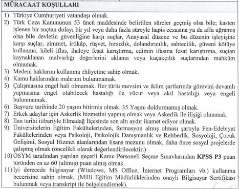 Başkentte KPSS 60 puanla kamu personeli alınacak: Deneyim şartı yok - Resim : 3