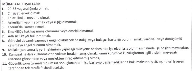 Belediyelere vardiyalı çalışabilecek işçi ve çöp toplama personeli alınıyor - Resim : 3