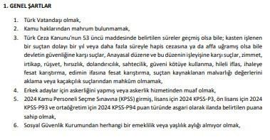 3 üniversiteye sözleşmeli personel alımı: 147 kişi alınacak - Resim : 3