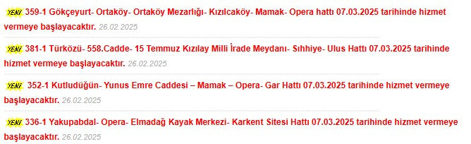 EGO Ankaralılara müjde verdi! 7 Mart tarihinde 4 yeni otobüs hattı geliyor - Resim : 3