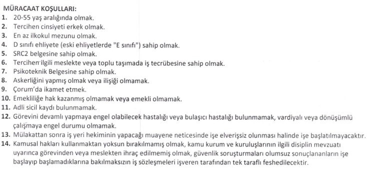 Belediye şoför ve işçi alımına çıktı: 348 kişi alınacak