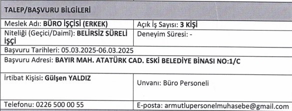 Ehliyeti olanlar başvuruları kaçırmasın: Lise mezunu büro memuru alımı