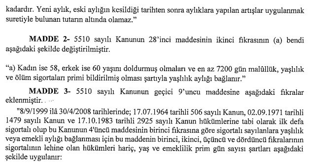 Kadınlarda 49 erkeklerde 51 yaş 6525 prim günü ile kademeli emeklilik teklifi! TBMM'den yeni adım - Resim : 3