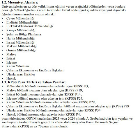 Çevre ve Şehircilik Bakanlığı’na 78 personel alımı yapılacak