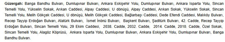 Ankara'da toplu ulaşım kullananlar dikkat! EGO duyurdu 2 hatta güzergah değişti - Resim : 2