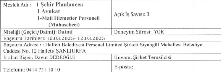 İş arayanlara belediyelerden ilan: İşçi, avukat, muhasebeci alınacak