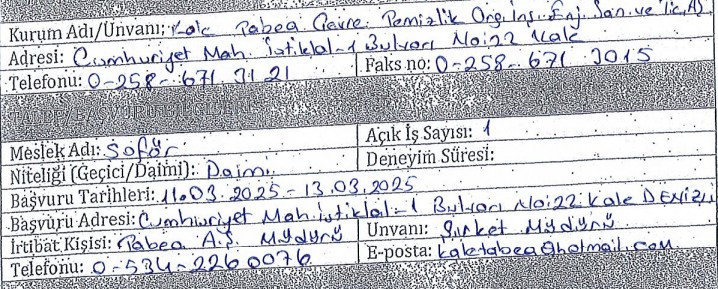 Kamu kurumlarına daimi garson ve şoför alımı başladı: KPSS şartı yok - Resim : 3