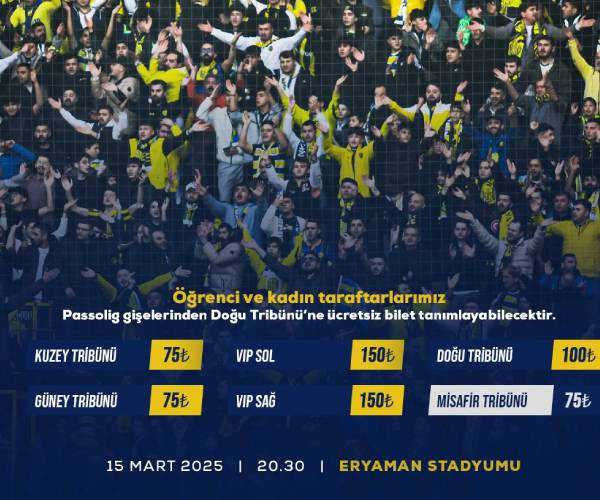 MKE Ankaragücü-Alagöz Holding Iğdır FK karşılaşmasının biletleri satışta!