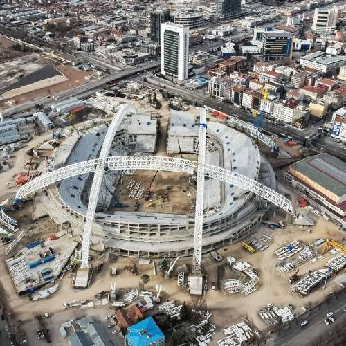 Ankara'da dünya rekoru kıran dev stadyum çatısı inşa ediliyor - Resim : 3