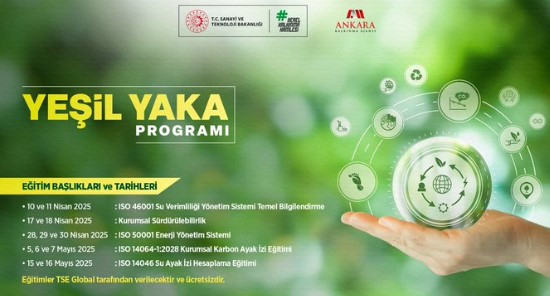 Ankara Kalkınma Ajansı'nın Yeşil Yaka Programı başvuruları başladı