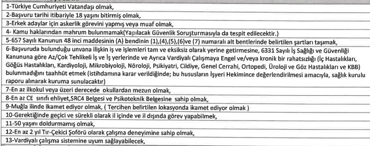 Belediyelere daimi işçi ve temizlik görevlisi alımı yapılıyor: İşte şartlar - Resim : 2