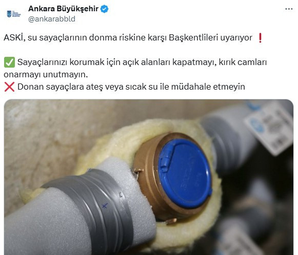 ASKİ'den Ankaralılara kritik uyarı! Su sayacı olanlar dikkat