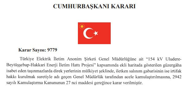 Cumhurbaşkanı Erdoğan'dan 7 il için acele kamulaştırma kararı - Resim : 4