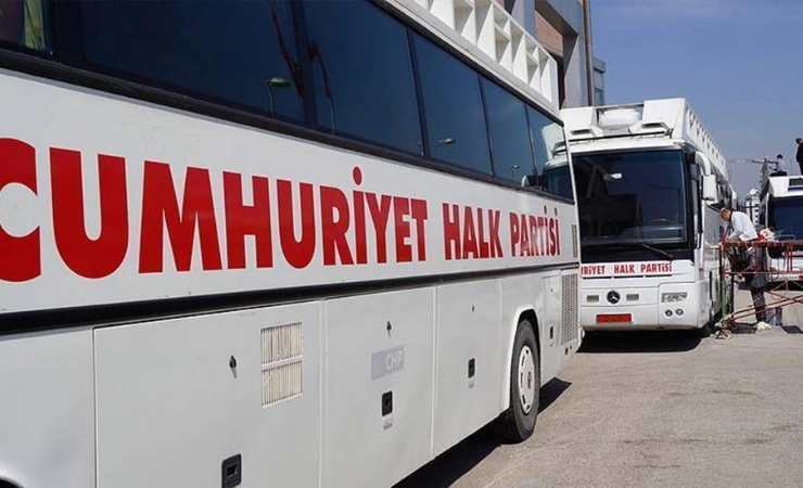 Ankara'da CHP'nin parti otobüsünün şoförüne ev hapsi cezası verildi