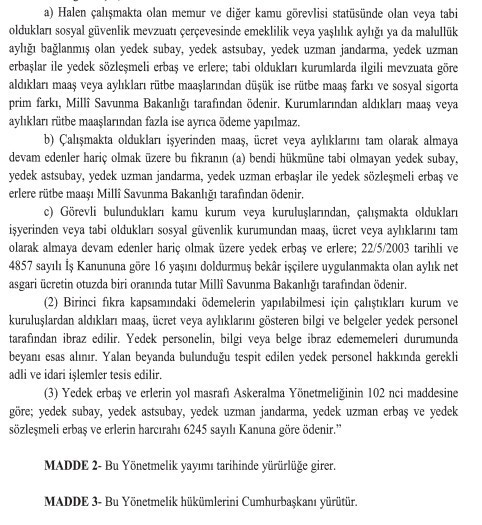 Seferberlik ve Savaş Hali Yönetmeliği değiştirildi! - Resim : 2