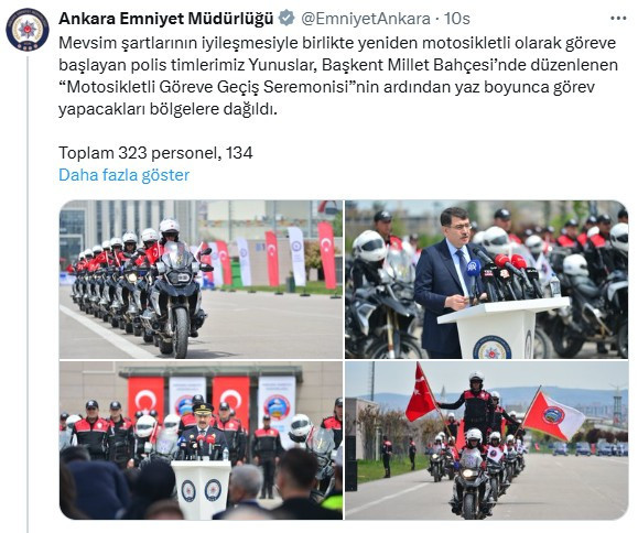 Ankara'da motosikletli polis timleri Yunuslar işbaşı yaptı!