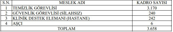 Sağlık Bakanlığı 19 bin personel alımı Resmi Gazete'de: Kadro dağılımı açıklandı - Resim : 3