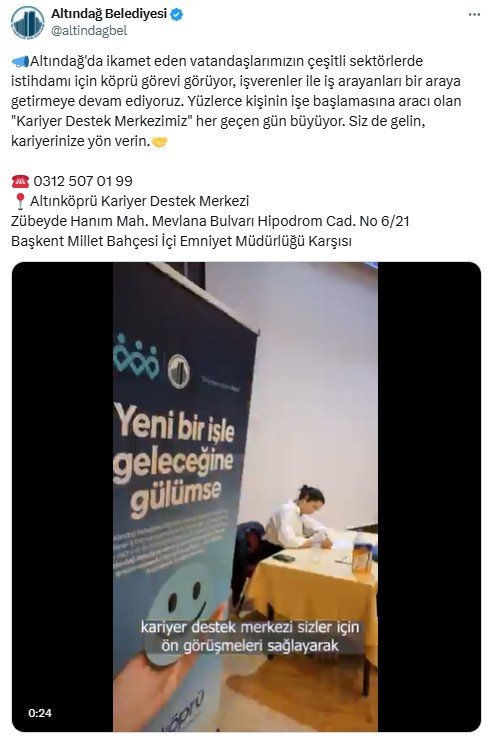 Altınköprü Kariyer Destek Merkezi işveren ve iş arayanları buluşturuyor