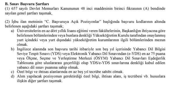 Savunma Sanayii Başkanlığı'na sözleşmeli personel alımı başladı
