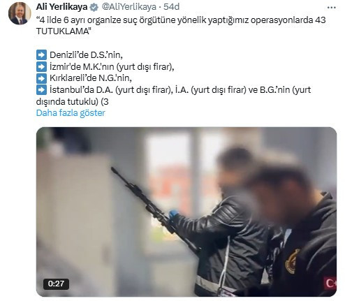 4 ilde 6 organize suç örgütüne operasyon düzenlendi: 43 tutuklama