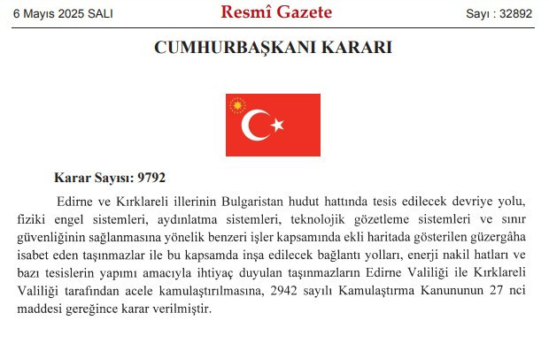 Cumhurbaşkanı Erdoğan 3 il için acele kamulaştırma kararlarını imzaladı - Resim : 2