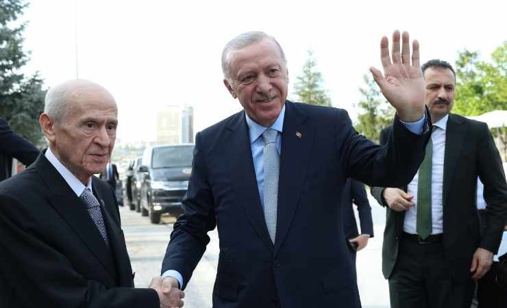 Cumhurbaşkanı Erdoğan ile Devlet Bahçeli görüşmesi yapıldı