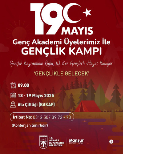 ABB'den 19 Mayıs'ta gençlere özel kamp müjdesi! 2 gün sürecek