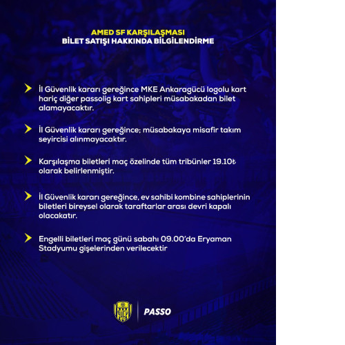 Ankaragücü, Amed SF maçı biletlerini 19,10 TL'den satışa çıkardı - Resim : 2