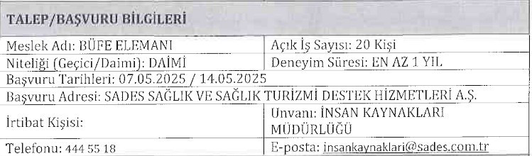 Çankaya'da bulunan devlet hastanesine daimi 25 kişi alınacak: En az lise mezunu - Resim : 4