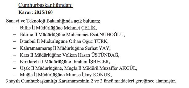 Cumhurbaşkanı Erdoğan'dan 10 Mayıs tarihli atama kararları! - Resim : 2