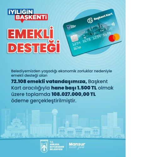 ABB emeklilere hane başı 1500 TL destekte bulundu