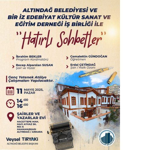 Altındağ Belediyesinden 'Hatırlı Sohbetler' daveti