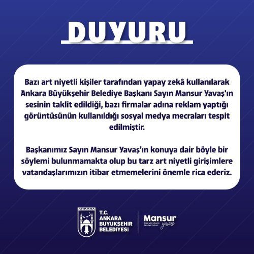 Art niyetli kişiler Mansur Yavaş'ı yapay zeka ile taklit etti
