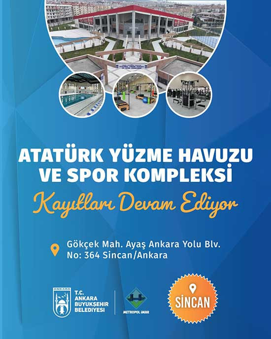 ABB'den Atatürk Yüzme Havuzu ve Spor Kompleksi için kayıt duyurusu