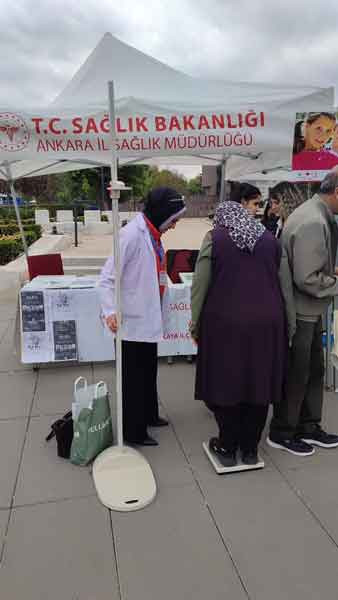 Ankara'da vücut kitle indeksi ölçümü uygulaması başladı!