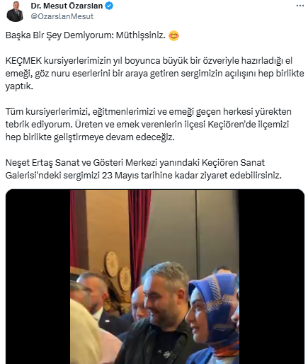 Keçiören Belediyesinden KEÇMEK kursiyerlerine satış yeri müjdesi