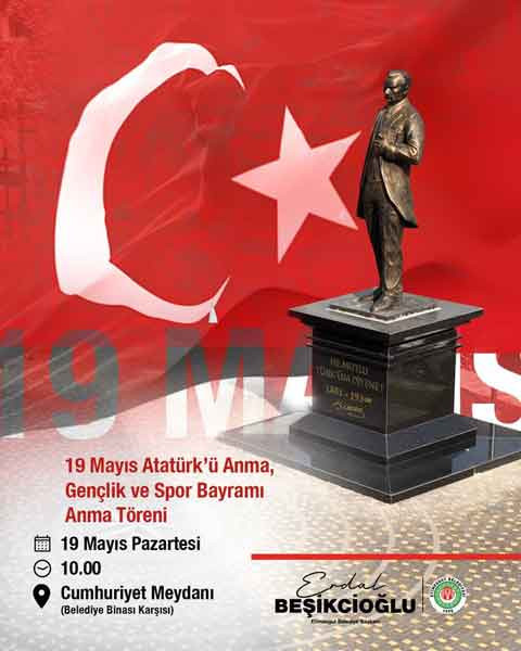 Etimesgut Belediyesi 19 Mayıs için Cumhuriyet Meydanı'nda anma töreni düzenleyecek