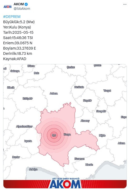 Ankara'da deprem mi oldu, kaç şiddetinde?