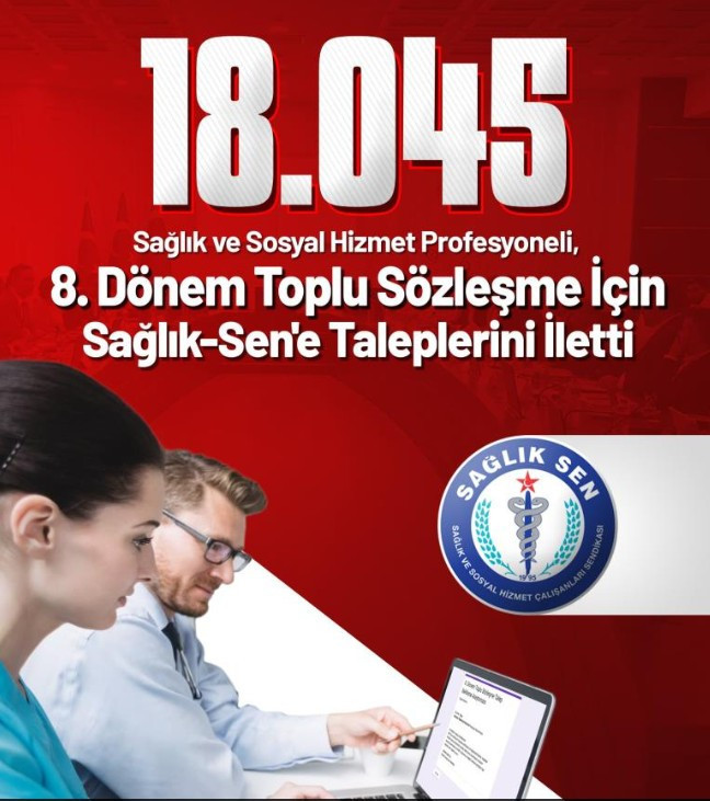 Sağlık-Sen'in anketine 18 bin 45 kişi katıldı: Talepler iletildi