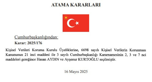 Cumhurbaşkanı Erdoğan tarafından yapılan yeni atamalar Resmi Gazete'de