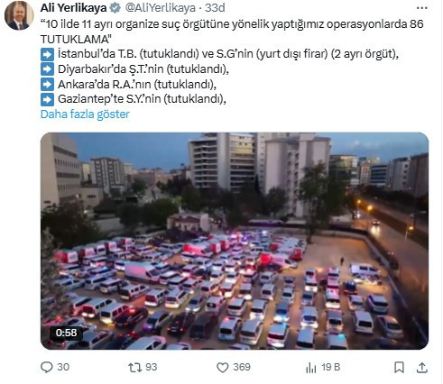 Ankara dahil 10 ilde suç örgütlerine operasyon: 86 tutuklama