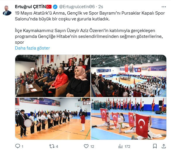 Pursaklar Belediyesi'nden 19 Mayıs Kortej Yürüyüşü